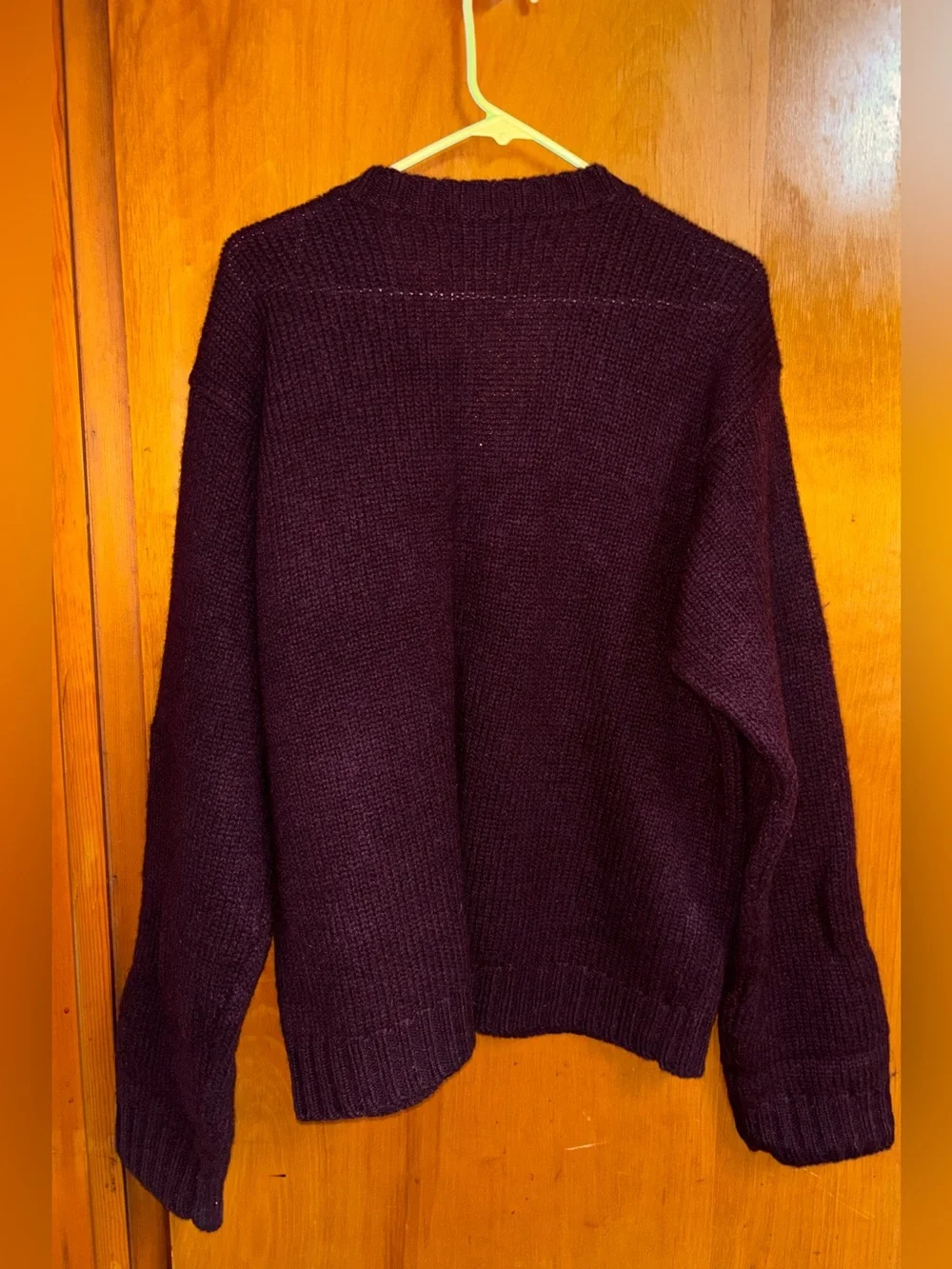 J. Crew Men’s Plum Button-Front V-Neck Cardigan